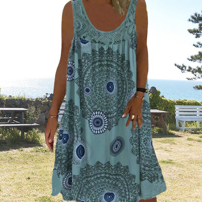 Norelia | Mandala Print Summer Dress