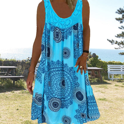 Norelia | Mandala Print Summer Dress