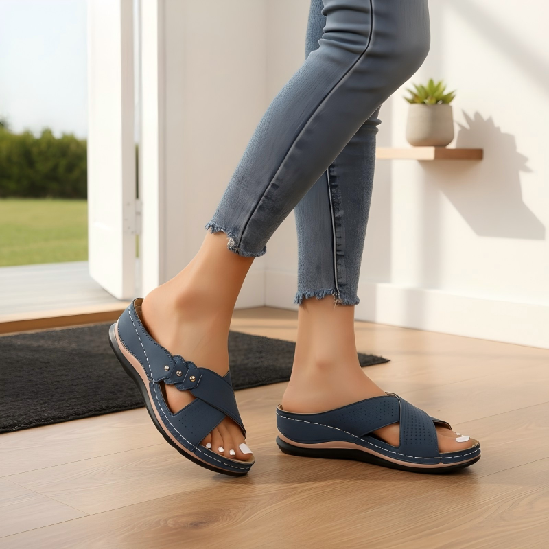 Virellia | Stud Detail Everyday Slide Sandals