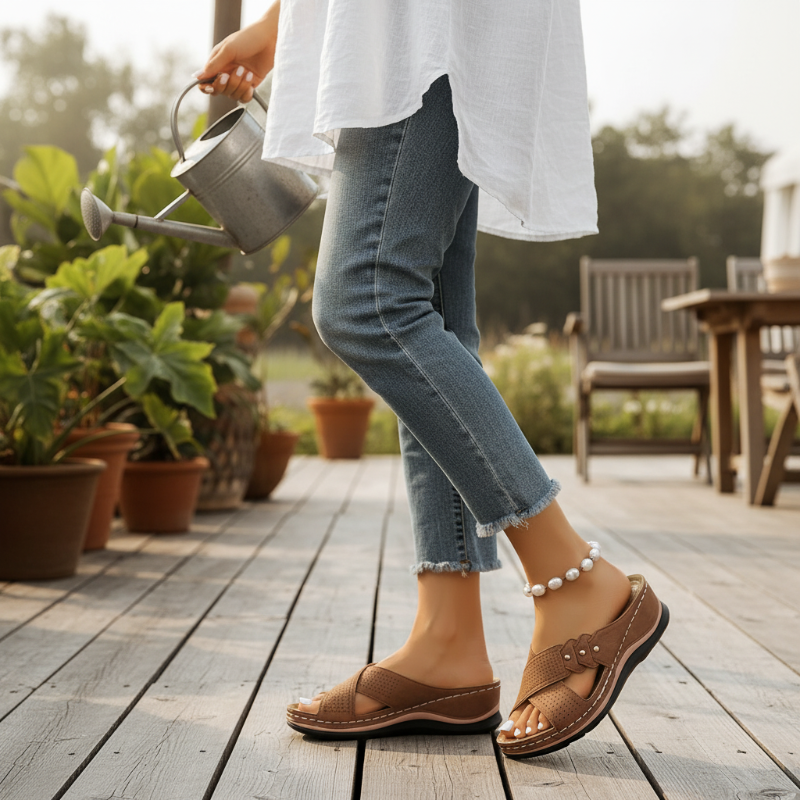 Virellia | Stud Detail Everyday Slide Sandals