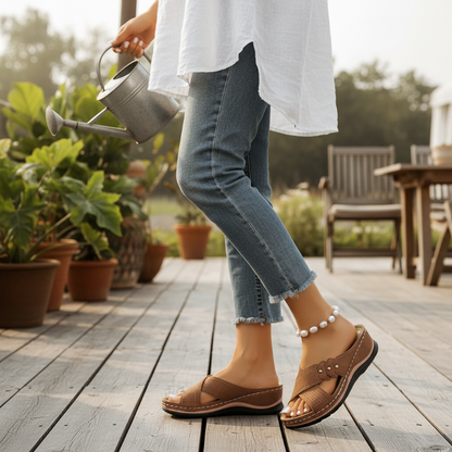 Virellia | Stud Detail Everyday Slide Sandals