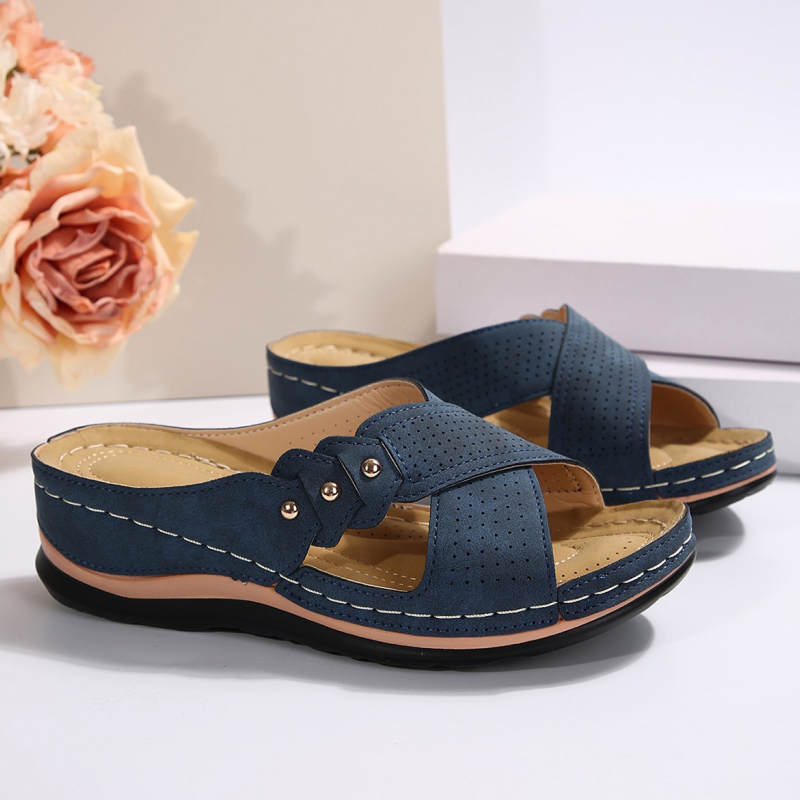 Virellia | Stud Detail Everyday Slide Sandals