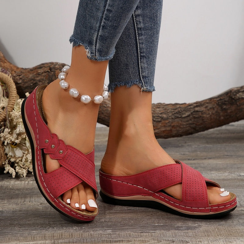 Virellia | Stud Detail Everyday Slide Sandals