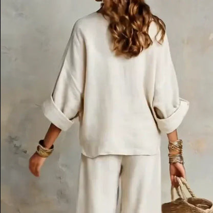 Tavessira | Relaxed Fit Blouse and Palazzo Set