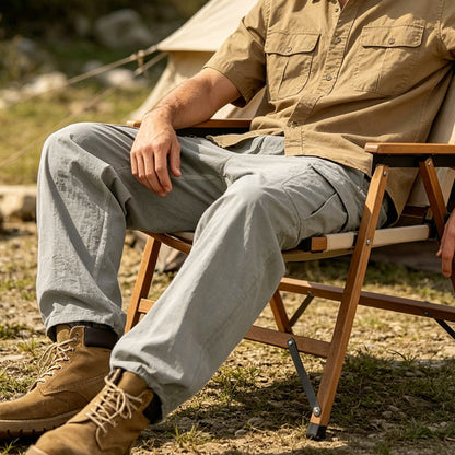 Grayson | Lightweight Drawstring Cargo Trousers