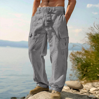 Grayson | Lightweight Drawstring Cargo Trousers