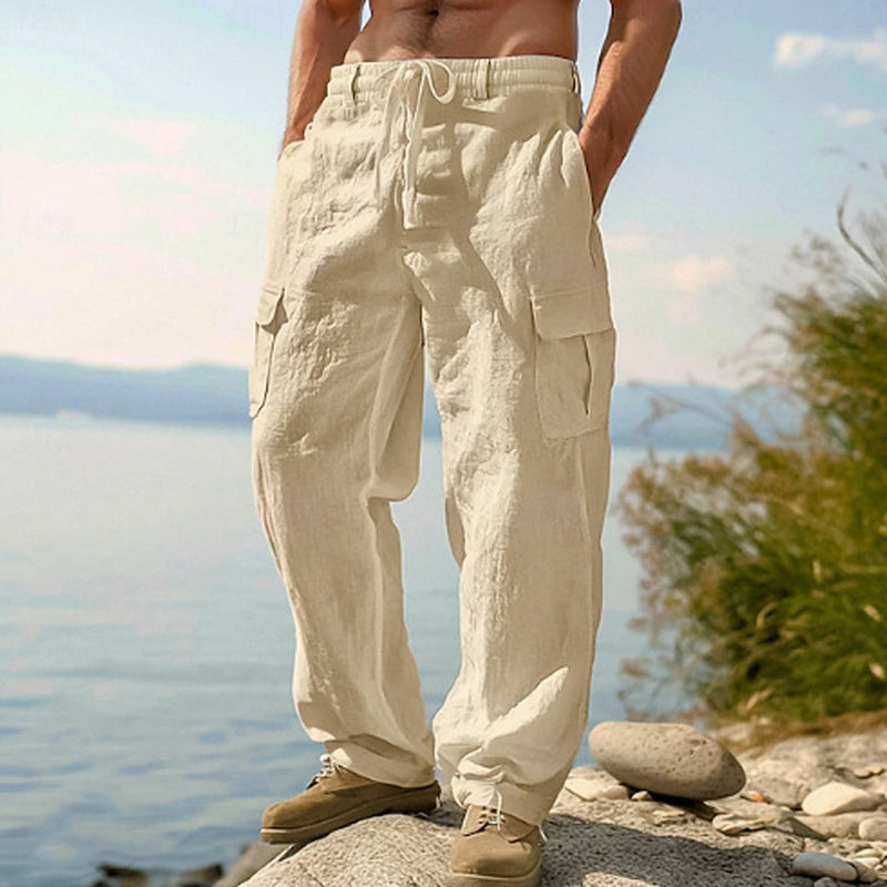 Grayson | Lightweight Drawstring Cargo Trousers