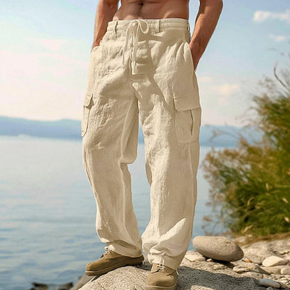 Grayson | Lightweight Drawstring Cargo Trousers