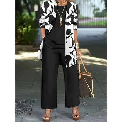Meridia | Wide Leg Lounge Three Piece Set