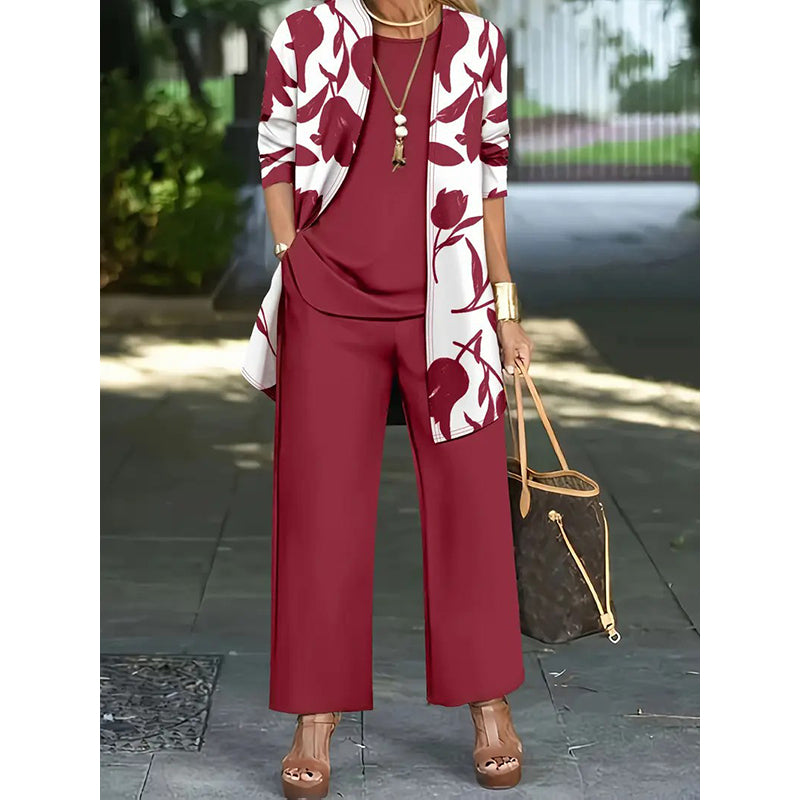 Meridia | Wide Leg Lounge Three Piece Set