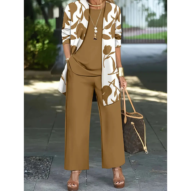 Meridia | Wide Leg Lounge Three Piece Set