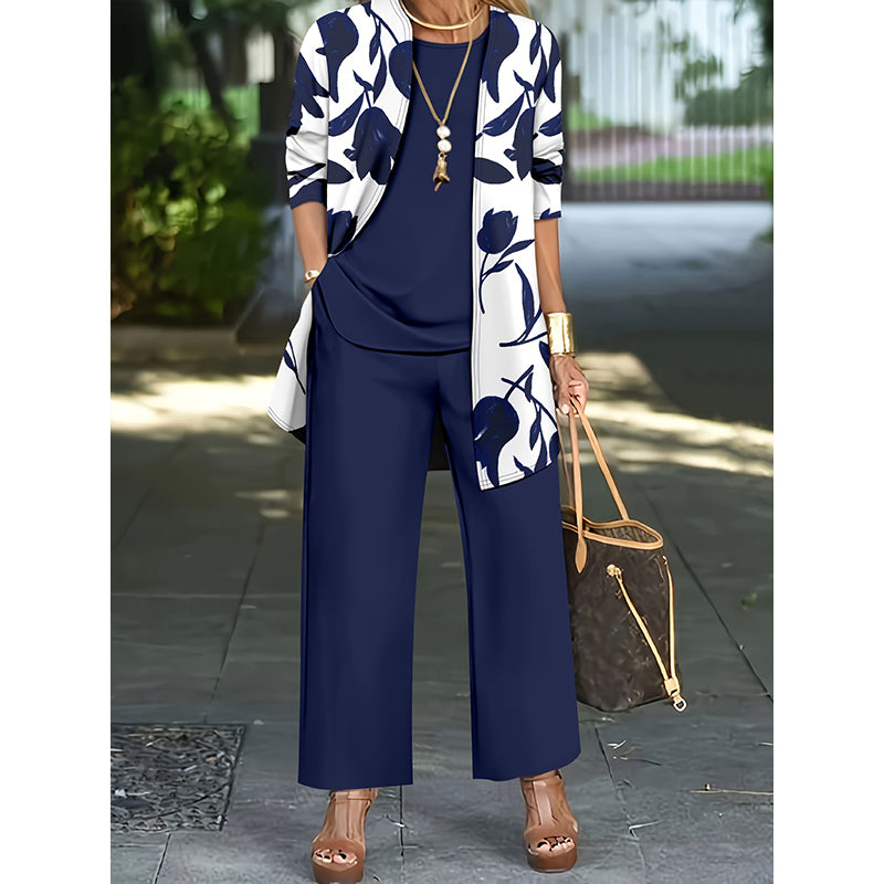 Meridia | Wide Leg Lounge Three Piece Set