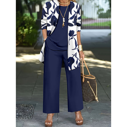 Meridia | Wide Leg Lounge Three Piece Set