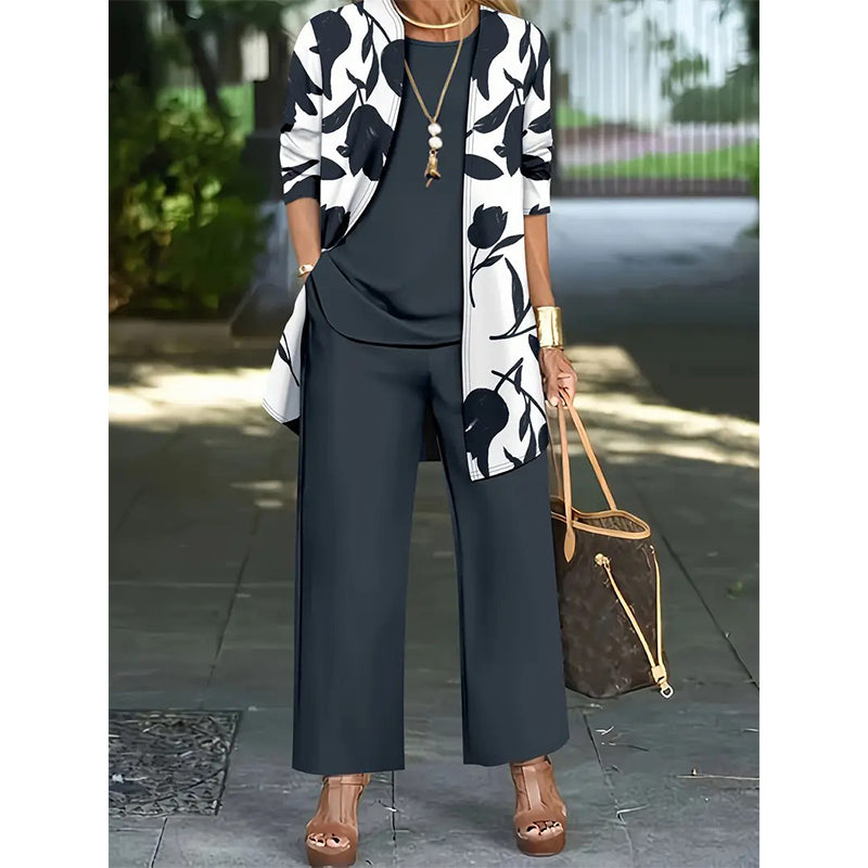 Meridia | Wide Leg Lounge Three Piece Set