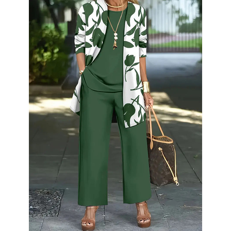 Meridia | Wide Leg Lounge Three Piece Set