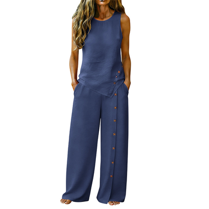 Celestia | Asymmetrical Top Two Piece Set