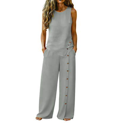 Celestia | Asymmetrical Top Two Piece Set