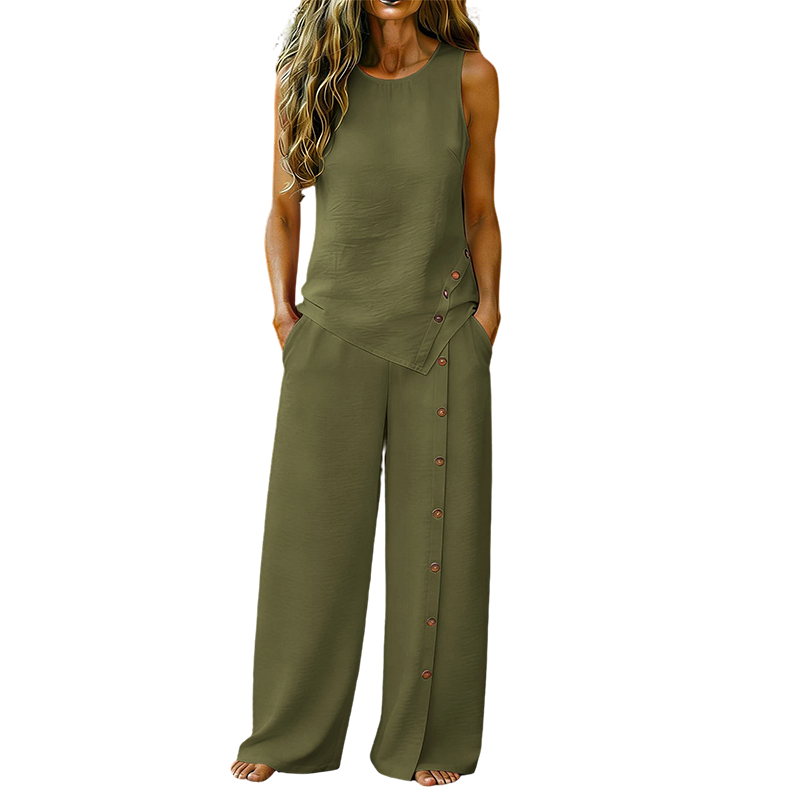 Celestia | Asymmetrical Top Two Piece Set