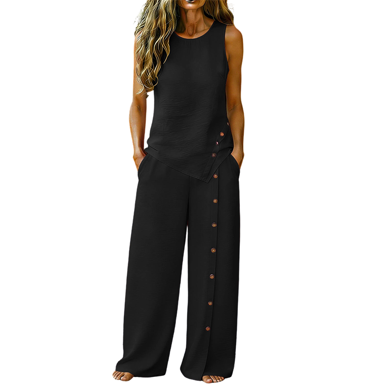 Celestia | Asymmetrical Top Two Piece Set