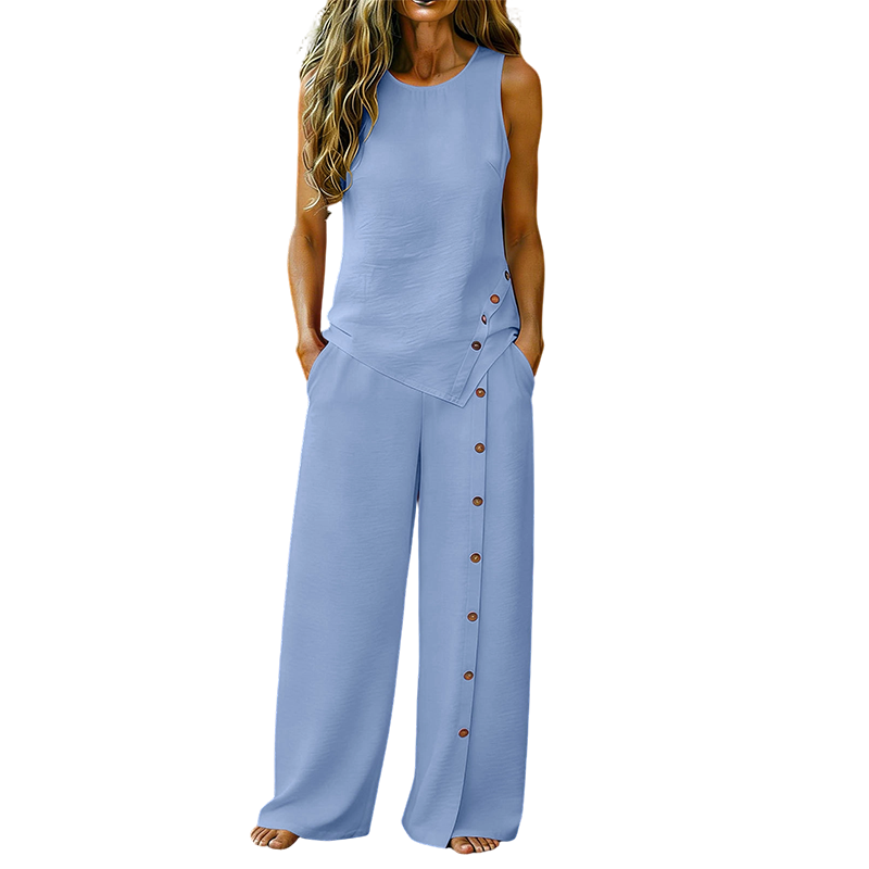 Celestia | Asymmetrical Top Two Piece Set