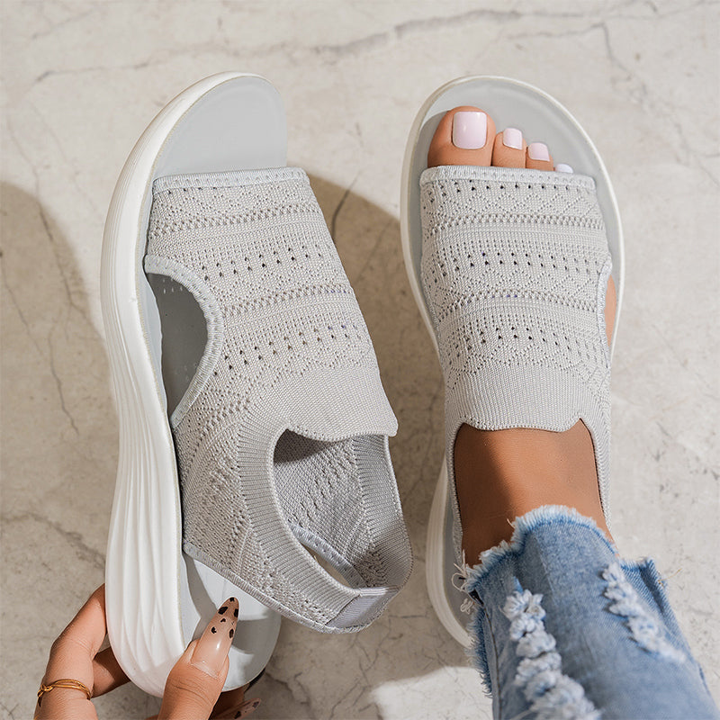 Aubrielle | Cushioned Open Toe Walking Sandals