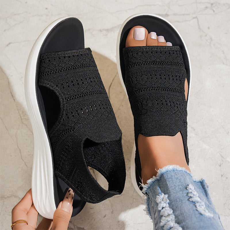 Aubrielle | Cushioned Open Toe Walking Sandals