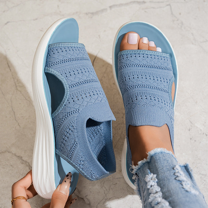 Aubrielle | Cushioned Open Toe Walking Sandals