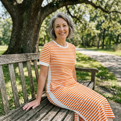 Rosella | Classic Stripe Relaxed Dress