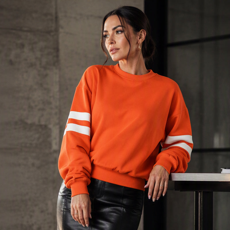 Isabeau | Contrast Sleeve Sweatshirt