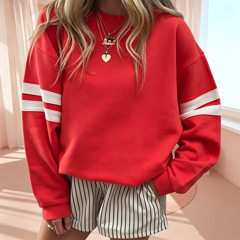 Isabeau | Contrast Sleeve Sweatshirt