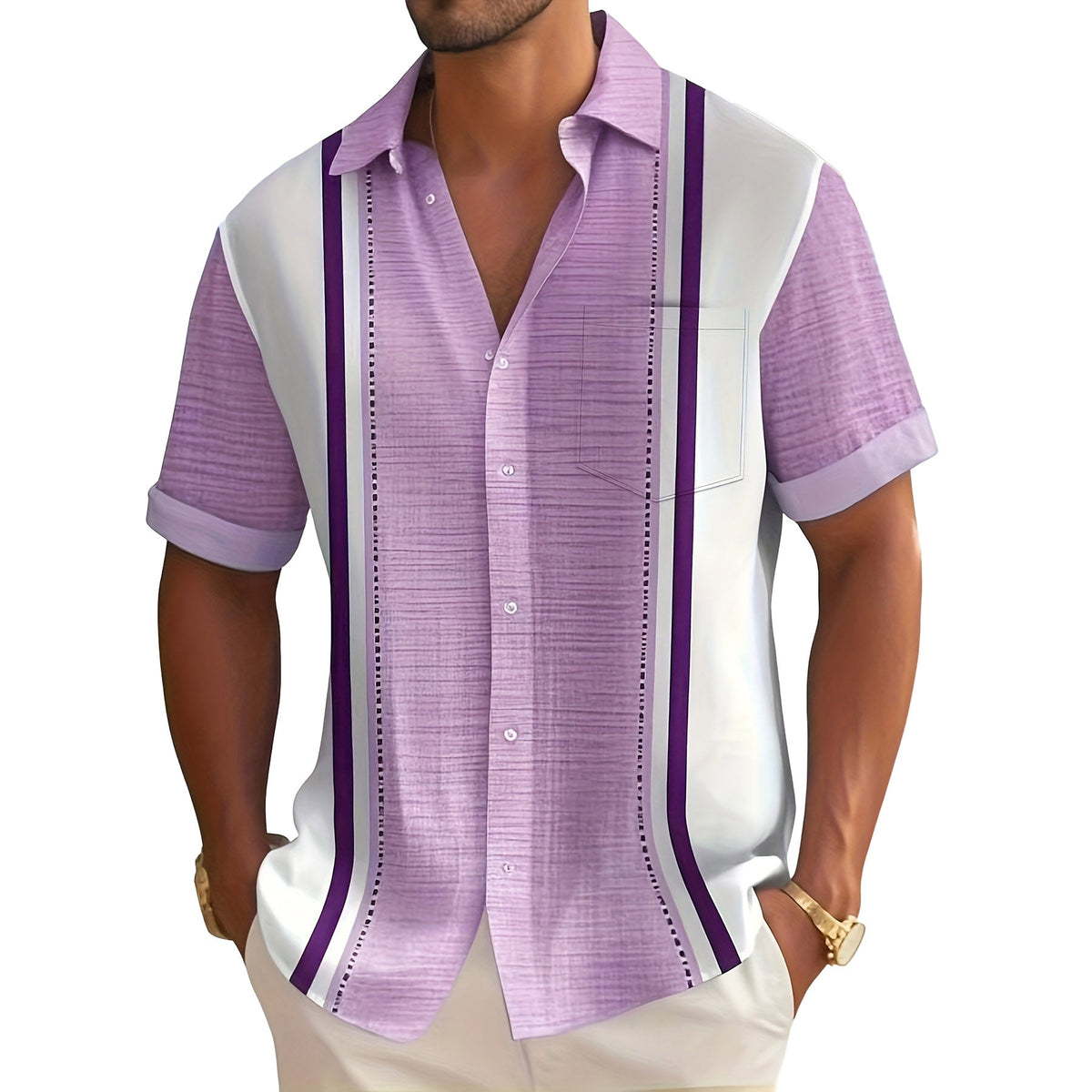 Fintrell | Vintage Panel Resort Shirt