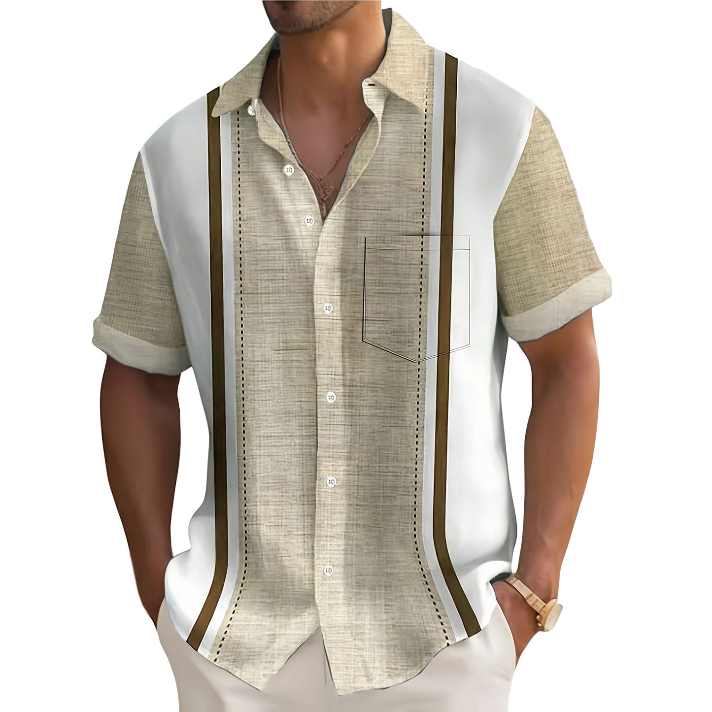 Fintrell | Vintage Panel Resort Shirt