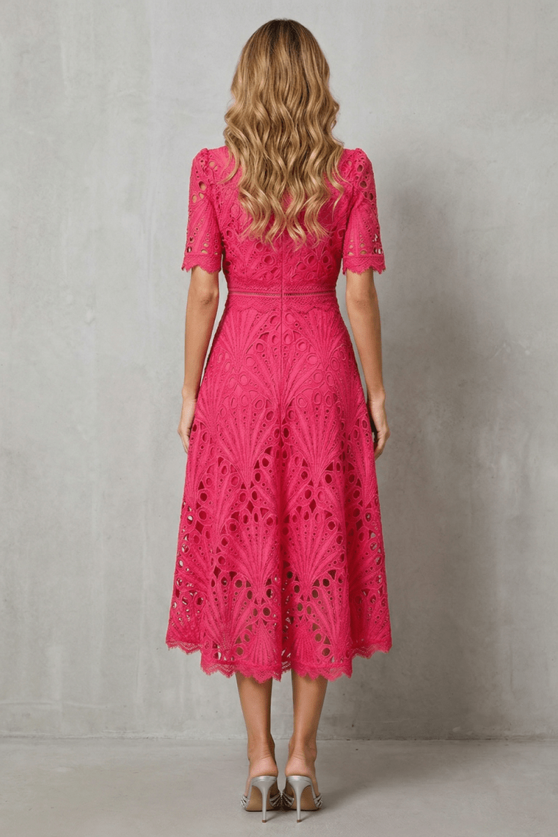 Kaelitha | Graceful Fit and Flare Midi Dress