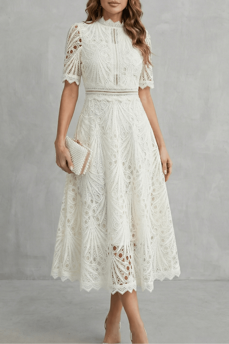 Kaelitha | Graceful Fit and Flare Midi Dress