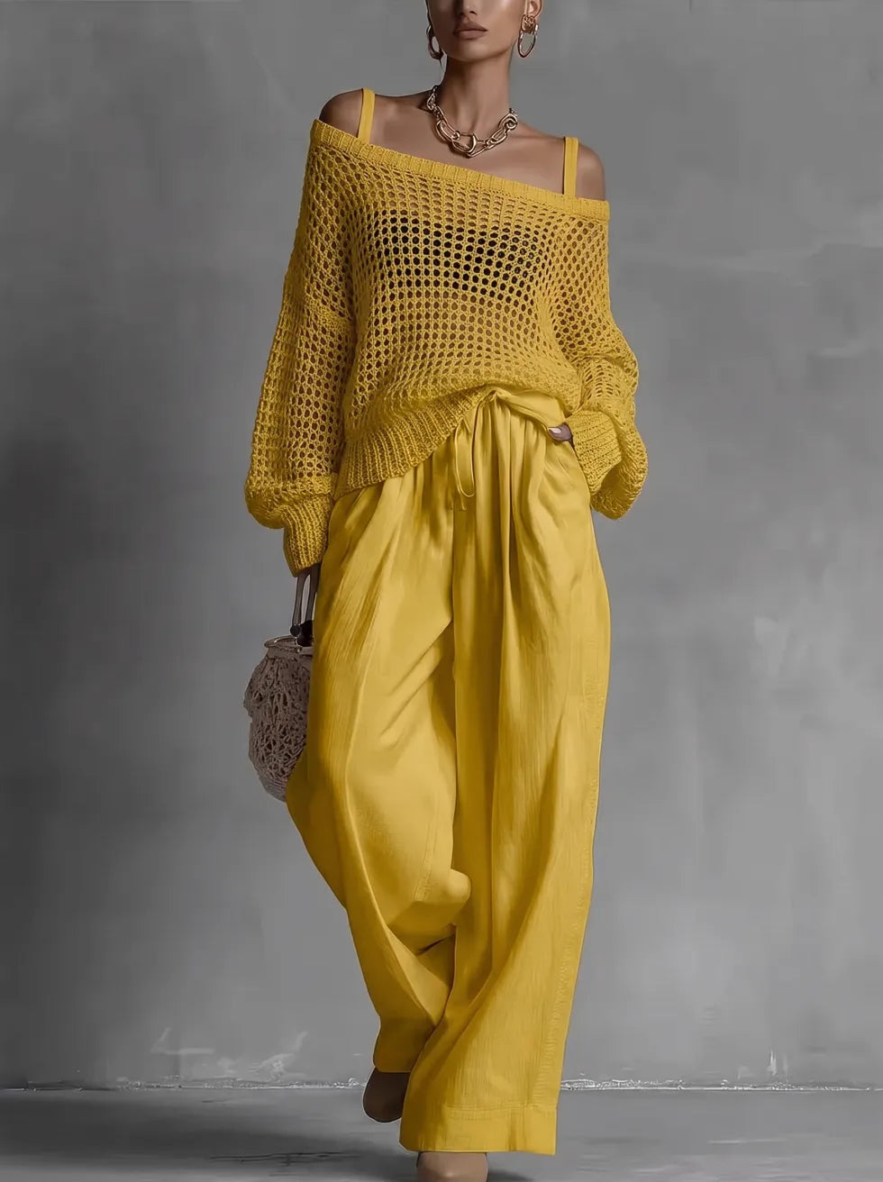 Brionna | Open Weave Two Piece Set