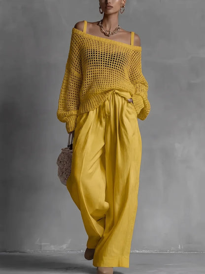 Brionna | Open Weave Two Piece Set