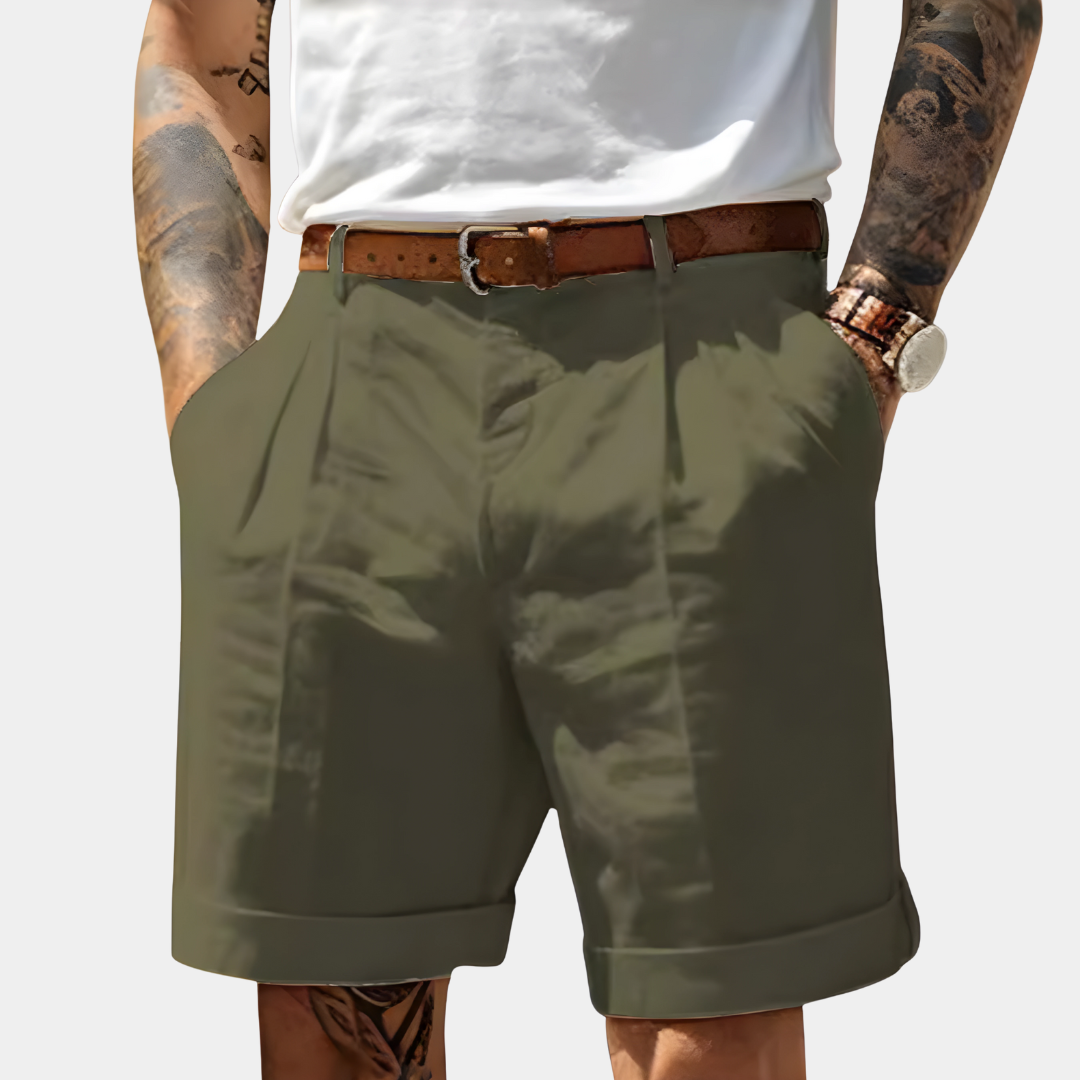 Tobin | Pleated Summer Chino Shorts