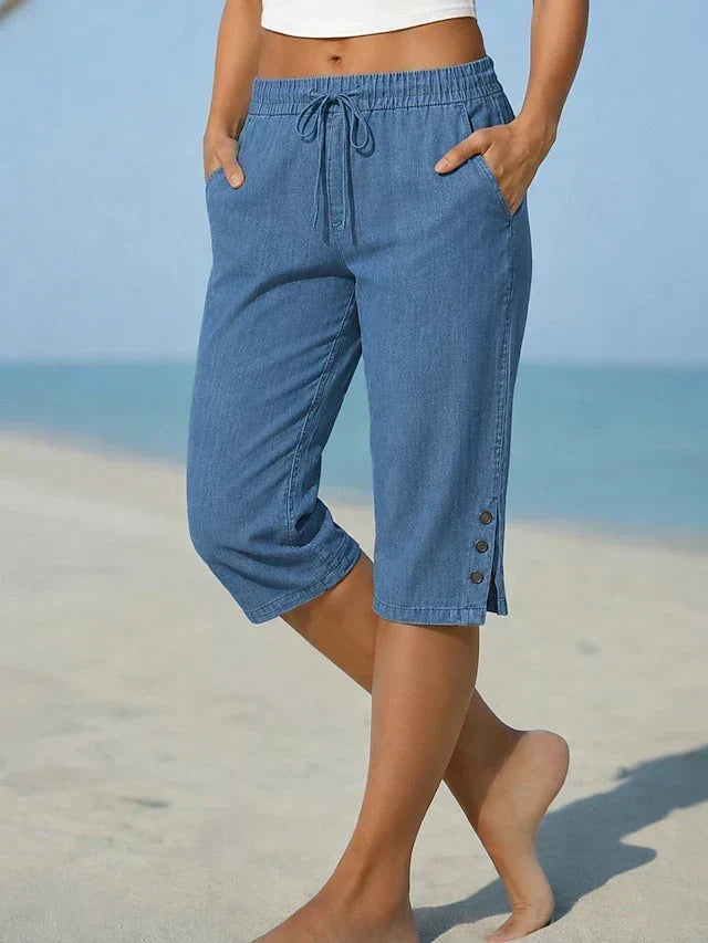 Brienne | Breezy Drawstring Capri Pants